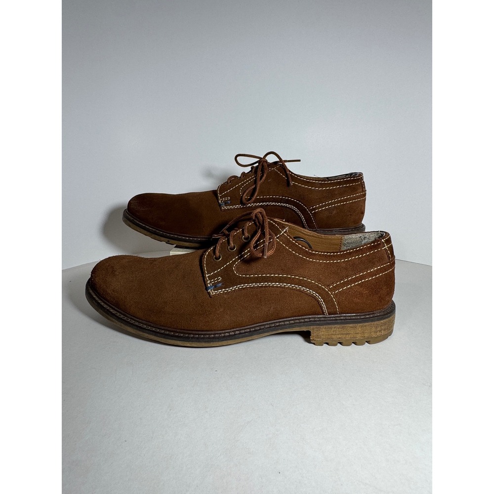 Hush Puppies Mens 11.5 Brown Suede HPO2Flex Oxford Shoes HM01253-238